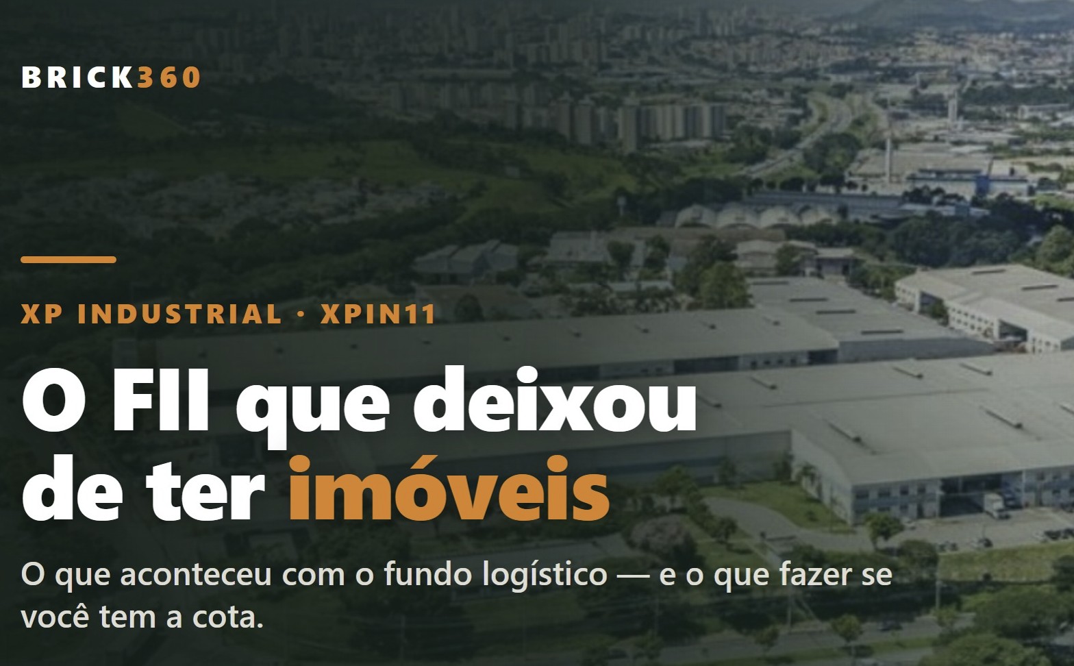 XPIN11: o fim de um FII de tijolo e o que muda para quem tem a cota na carteira