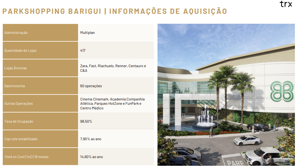 Informações da aquisição