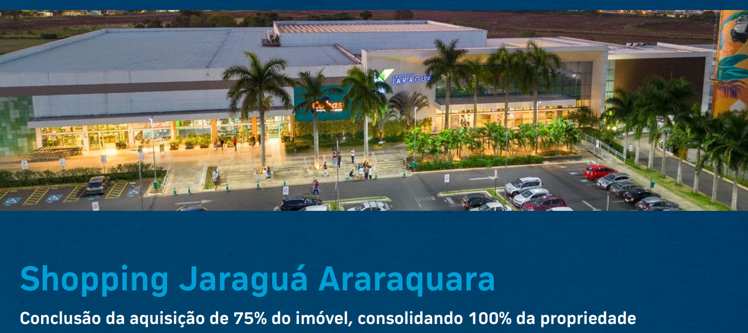 HGBS11 consolida Shopping Jaraguá Araraquara com aquisição de R$ 216 milhões